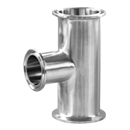 1-1/2"" x 3/4"" Tri-Clamp End Reducing Tee - 316SS -  STEEL & OBRIEN, 7RMP-1.5X.75-316